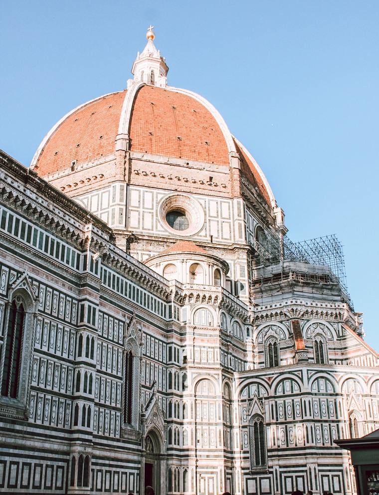 The Duomo at Piazza del Duomo is the main cathedral of Florence. It is a prominent landmark of Florence and a great example of Renaissance art. 