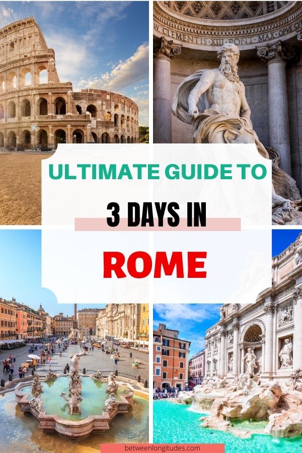 rome travel itinerary 3 days