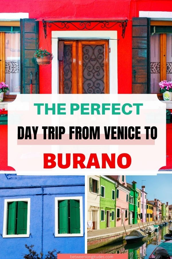 A guide to all things you need to know for a day trip to Burano island from Venice. This colorful island of Italy is a heaven for photography. Whether it is the coloful houses of Burano or the intricate lace artifacts, Burano is a must-visit from Venice. Grab your Day Trip plan now! #Burano #Italyvacation