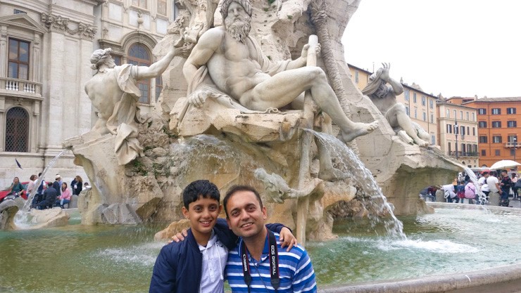 3 Day Rome Itinerary - Piazza Navona Square in front of Bernini's fountaini