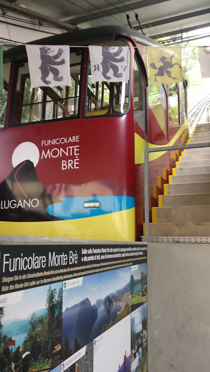 The Funicular ride at Monte Bre is an experience not to miss on a Day Trip from Milan