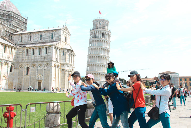 Pose with Leaning Tower of Pisa on a Day trip to Pisa from Florence - one of the things to do in Pisa, Italy