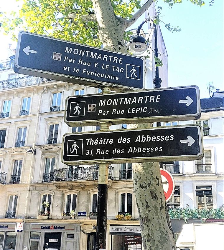 Monmartre Signboard - Paris Bucket List