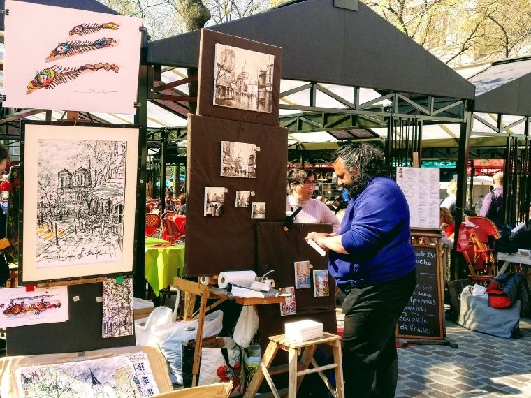 Montmartre Artists Square (Place du Tertre) - Things-To-Do-In-Montmartre