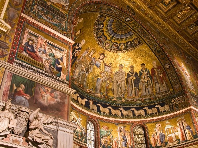 Basilica of Santa maria - Trastevere Rome Italy