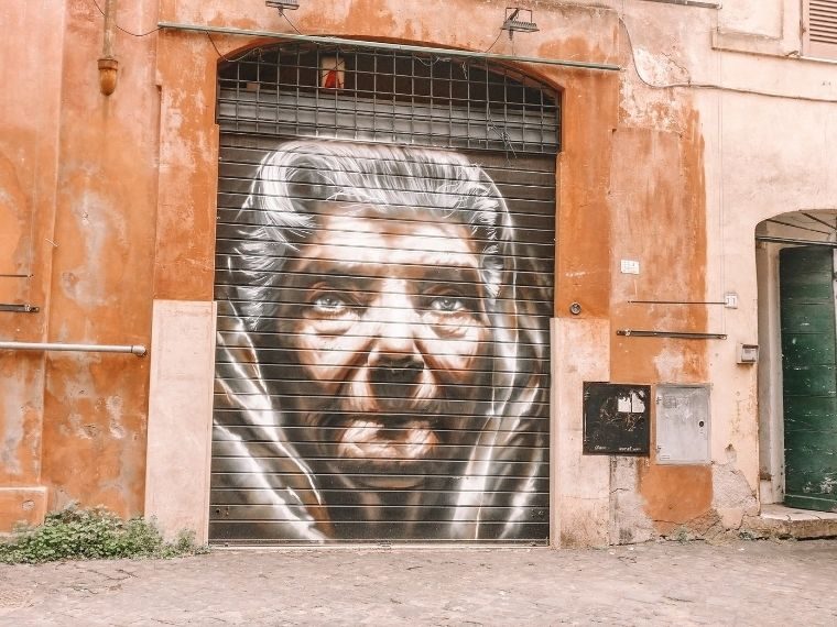 Things To Do In Trastever Rome - Italy - Graffiti shutter