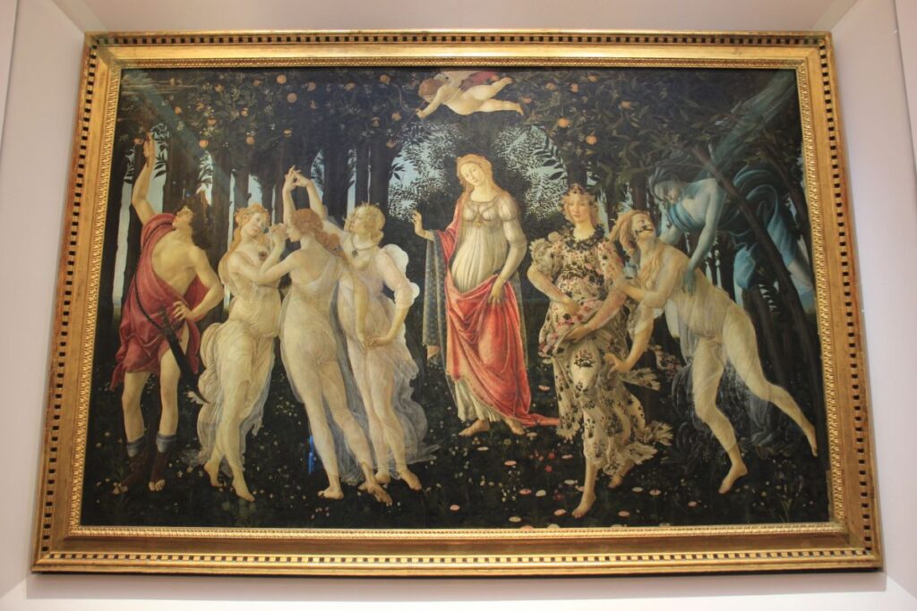 La Primavera-Sandro Botticelli-Must see artwork in Uffizi Gallery florence