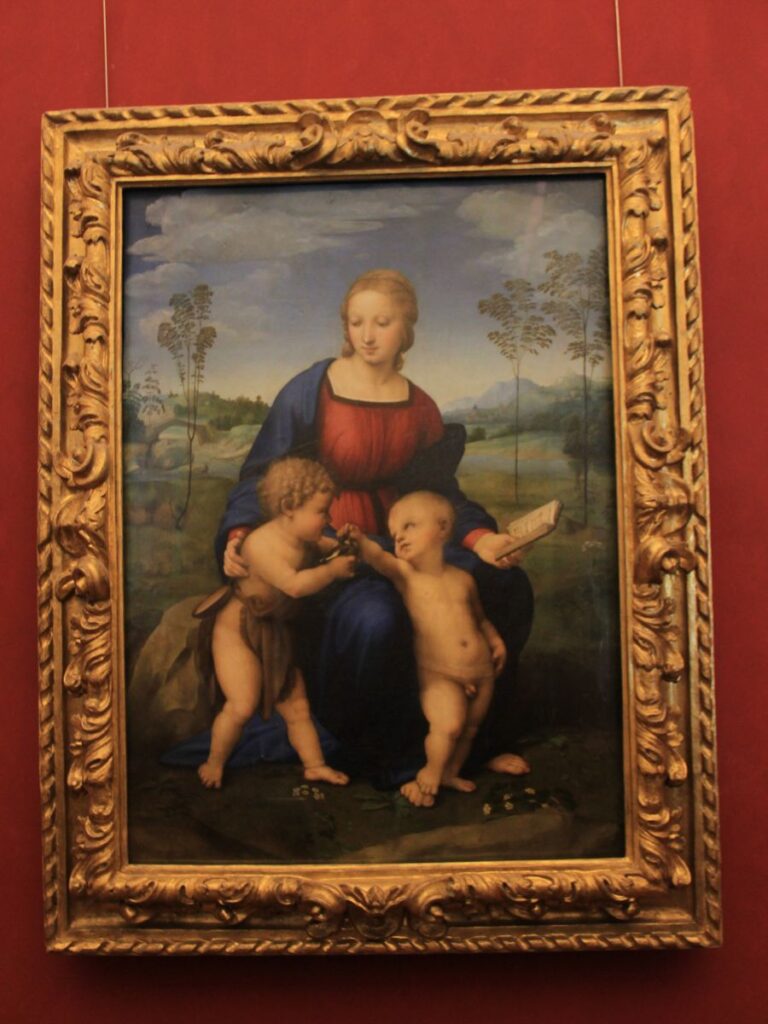 Madonna of the Goldfinch by Raphael - Must See artwork in Uffizi Gallery Florence