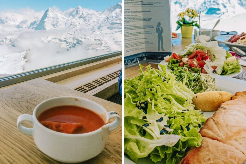 Piz Gloria Schilthorn Food with a view