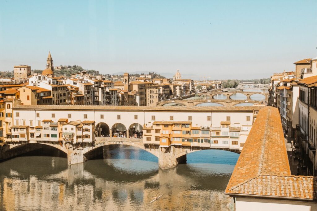 River ARno from Uffizi Gallery Florence