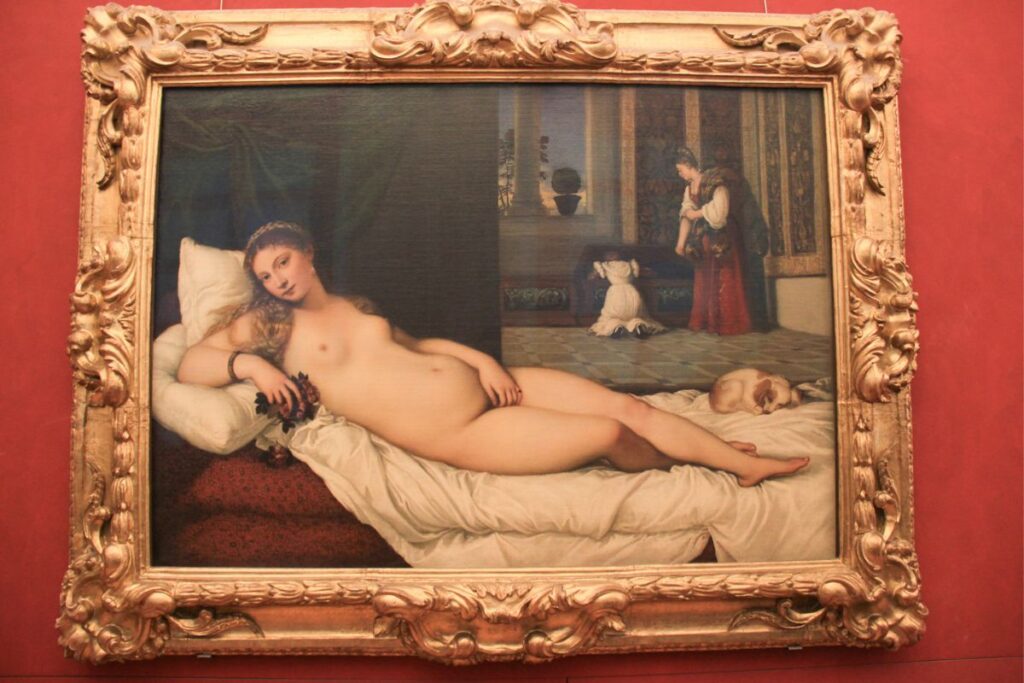 Venus of Urbino- Titian-Must see artwork in Uffizi Gallery florence